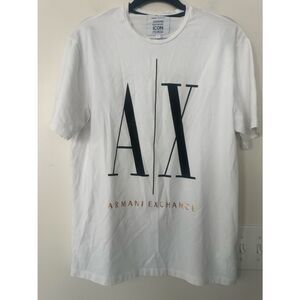 Armani Exchange Icon Logo Cotton T-Shirt, (white)